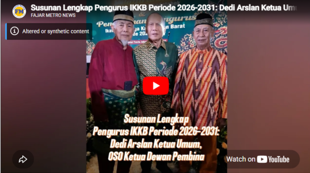 Susunan Lengkap Pengurus IKKB Periode 2026-2031: Dedi Arslan Ketua Umum, OSO Ketua Dewan Pembina
