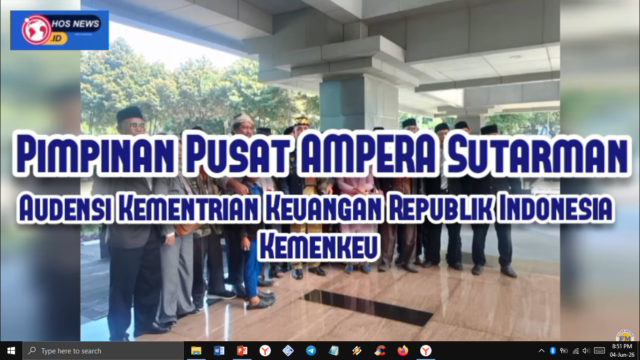 Pimpinan Pusat AMPERA Sutarman Audensi Kementrian Keuangan Republik Indonesia (Kemenkeu)
