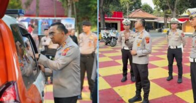 Cek Kendaraan Dinas Operasional, ini Pesan Kapolres Purwakarta