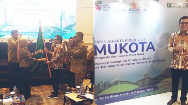 Amanat KetUm Kadin DK Jakarta Hj Diana Dewi kepada Ketua terpilih Kadin Kota Jakarta Pusat 2026-2031